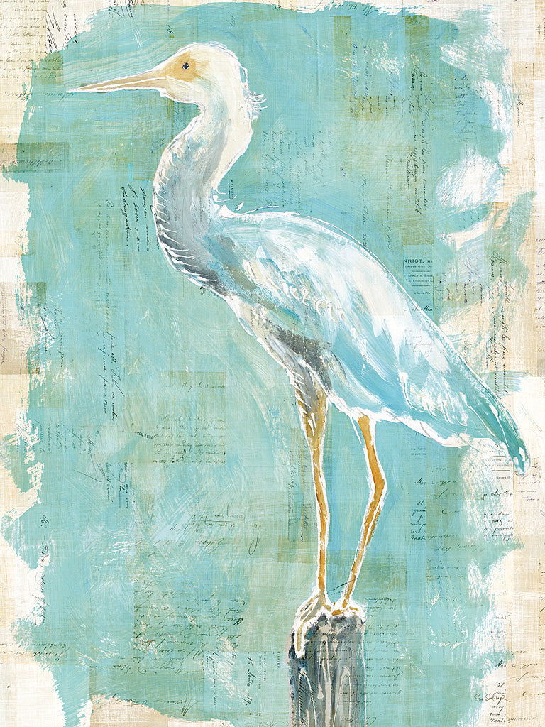 Reproduction of Coastal Egret II v2 by Sue Schlabach - Wall Decor Art