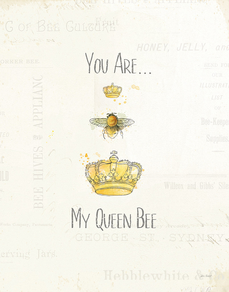 Reproduction of Bee and Bee VI by Katie Pertiet - Wall Decor Art