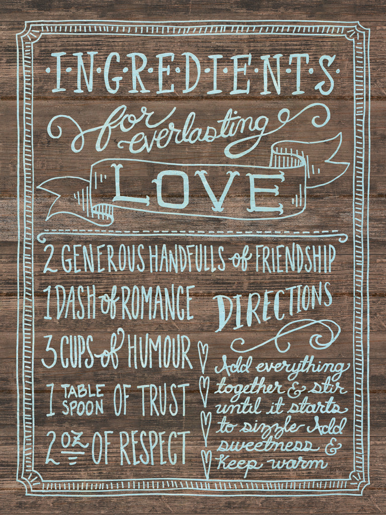 Reproduction of Ingredients For Life III by Mary Urban - Wall Decor Art