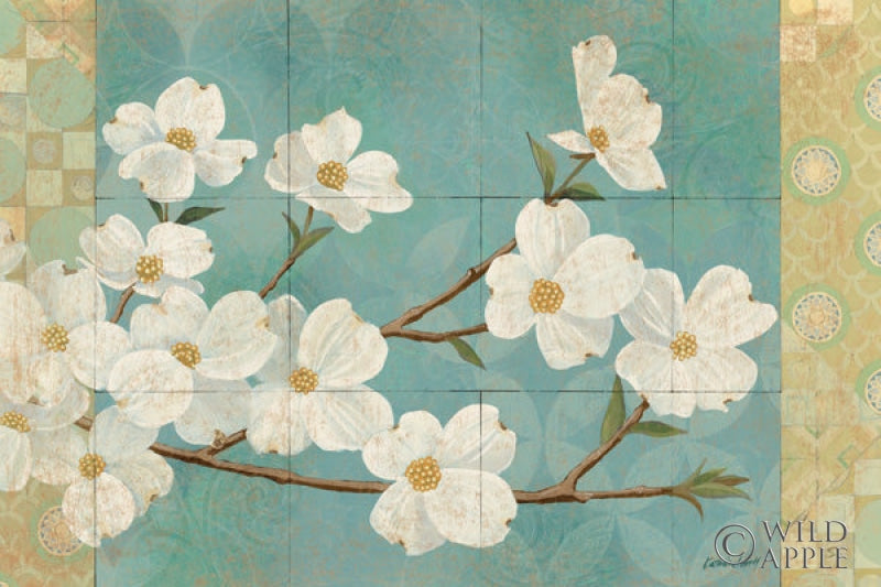 Reproduction of Kimono Blossoms by Kathrine Lovell - Wall Decor Art