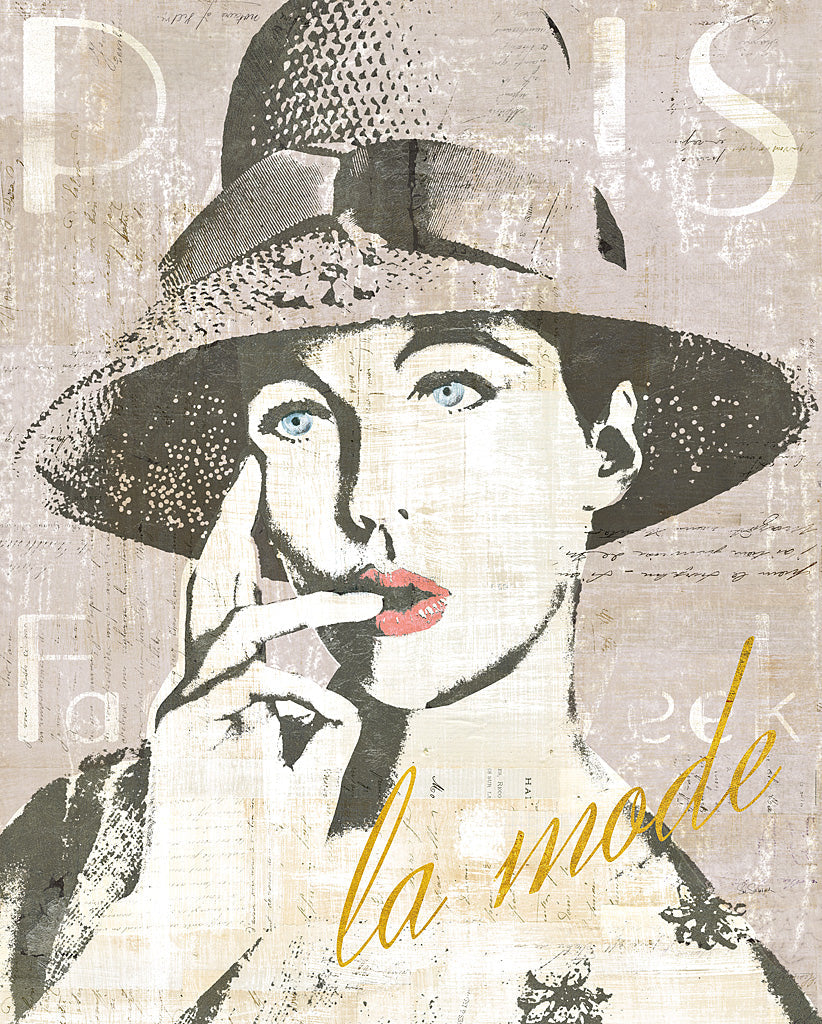 Reproduction of Fashion Week Paris Screenprint IV by Sue Schlabach - Wall Decor Art