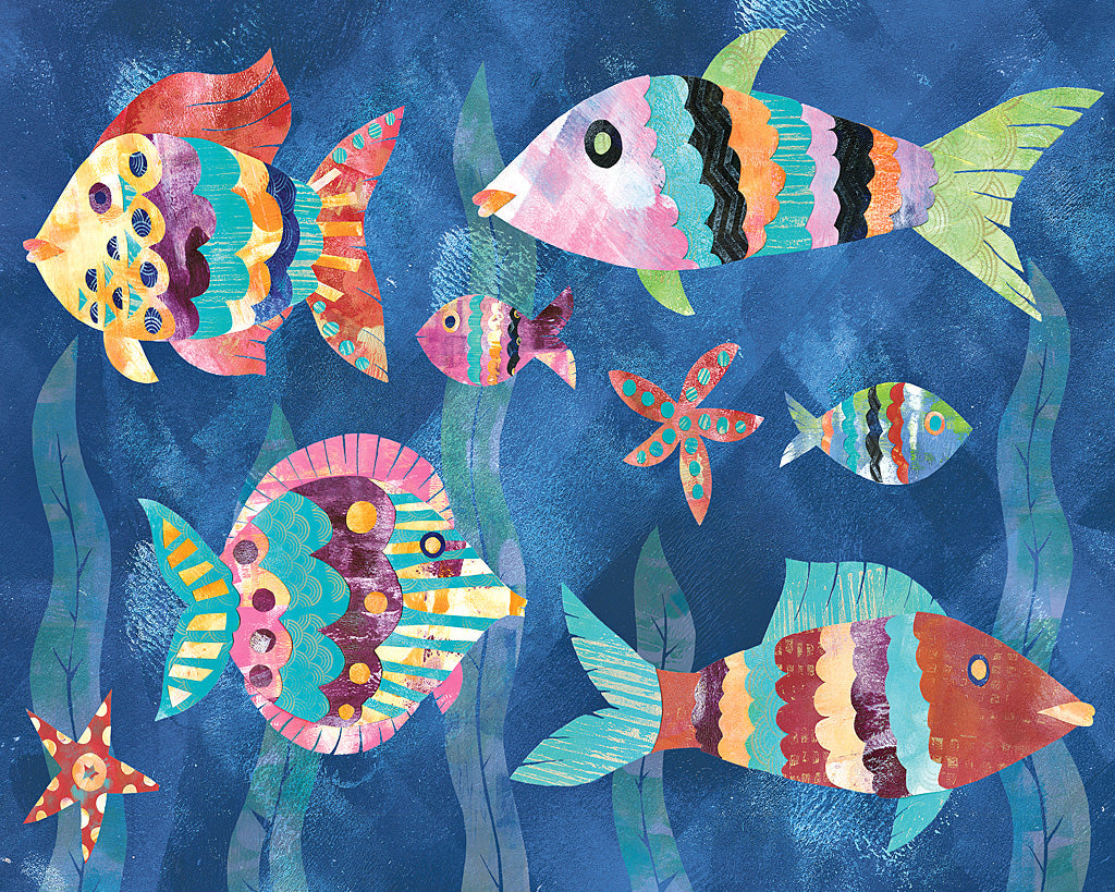 Reproduction of Boho Reef Fish III by Wild Apple Portfolio - Wall Decor Art
