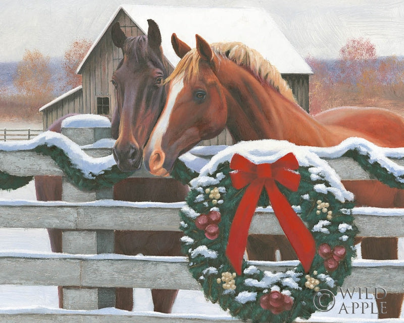 Reproduction of Christmas in the Heartland II by James Wiens - Wall Decor Art