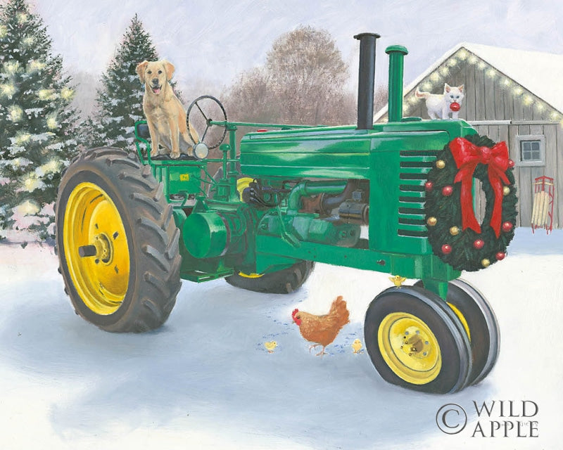 Reproduction of Christmas in the Heartland III by James Wiens - Wall Decor Art