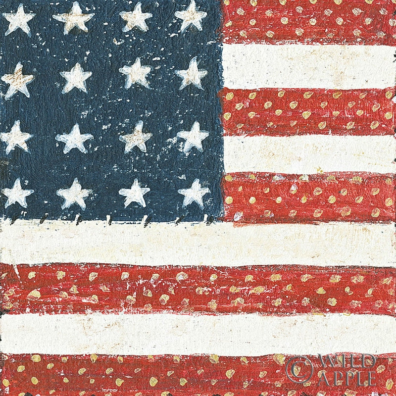 Reproduction of Americana Quilt IV by David Carter Brown - Wall Decor Art