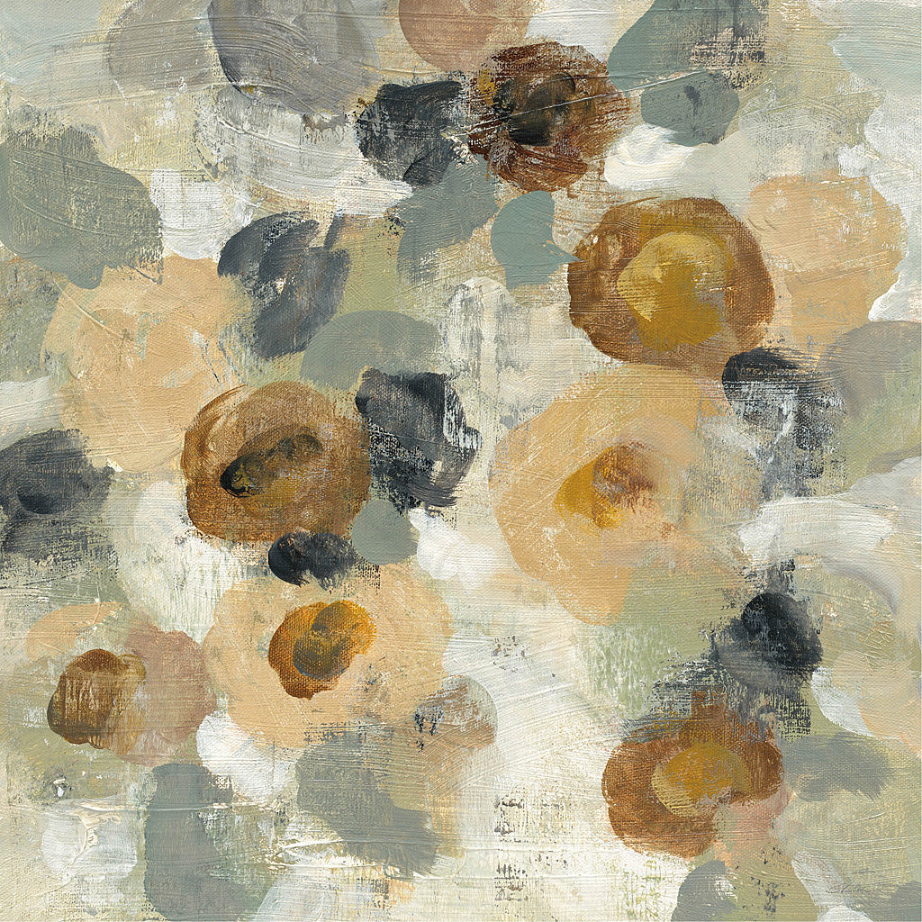 Reproduction of Neutral Floral Beige III by Silvia Vassileva - Wall Decor Art