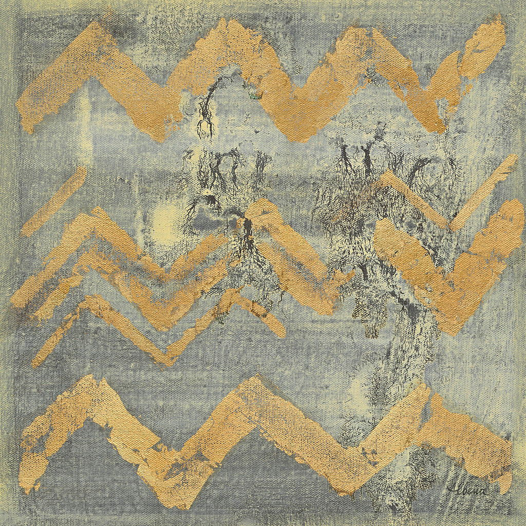 Reproduction of Gold Tapestry VI Crop by Albena Hristova - Wall Decor Art