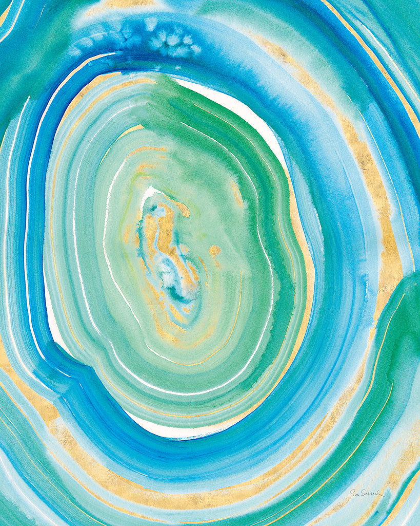 Reproduction of Terrain Gilded II Crop by Sue Schlabach - Wall Decor Art