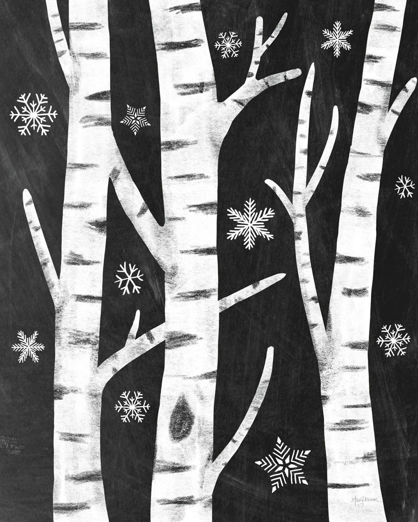 Reproduction of Snowy Birches by Mary Urban - Wall Decor Art