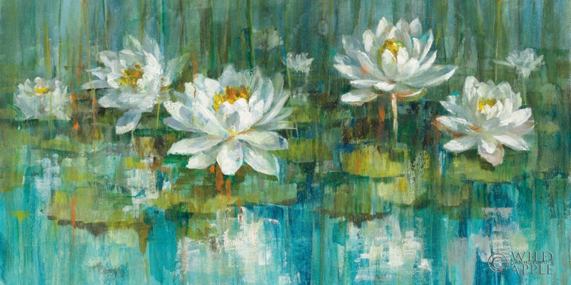 Reproduction of Water Lily Pond Crop by Danhui Nai - Wall Decor Art