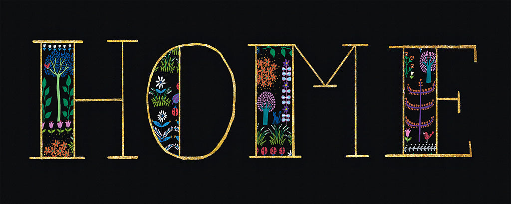 Reproduction of Bright Folklore Home by Wild Apple Portfolio - Wall Decor Art