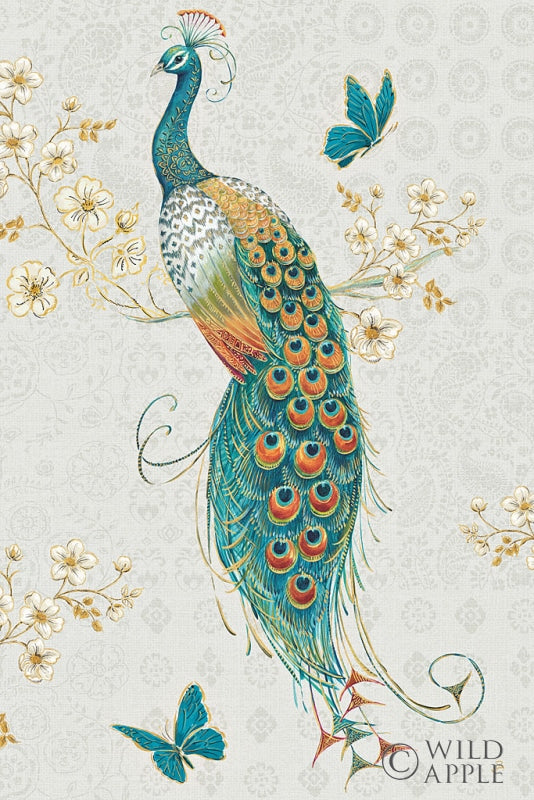 Reproduction of Ornate Peacock XA by Daphne Brissonnet - Wall Decor Art