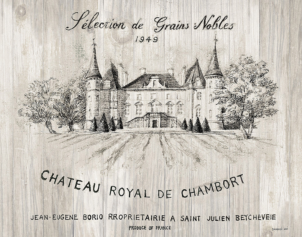 Reproduction of Chateau Chambort on Wood by Danhui Nai - Wall Decor Art