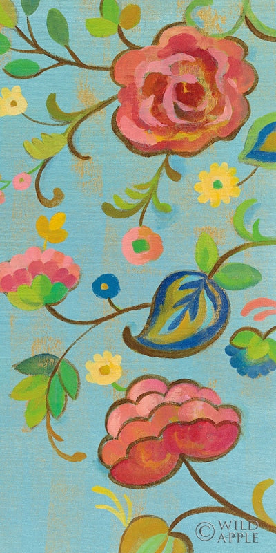 Reproduction of Folk Song Floral III by Silvia Vassileva - Wall Decor Art