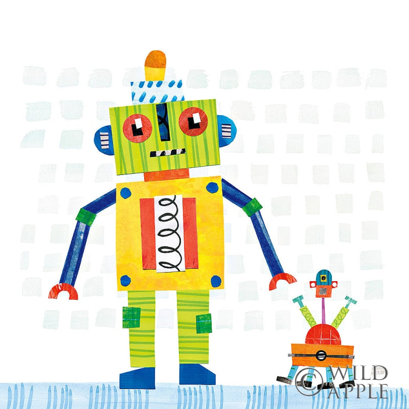 Reproduction of Robot Party IV on Square Toys by Melissa Averinos - Wall Decor Art