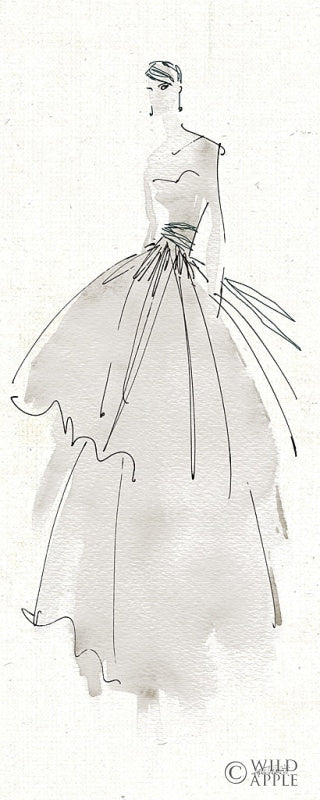 Reproduction of La Fashion II Gray by Anne Tavoletti - Wall Decor Art