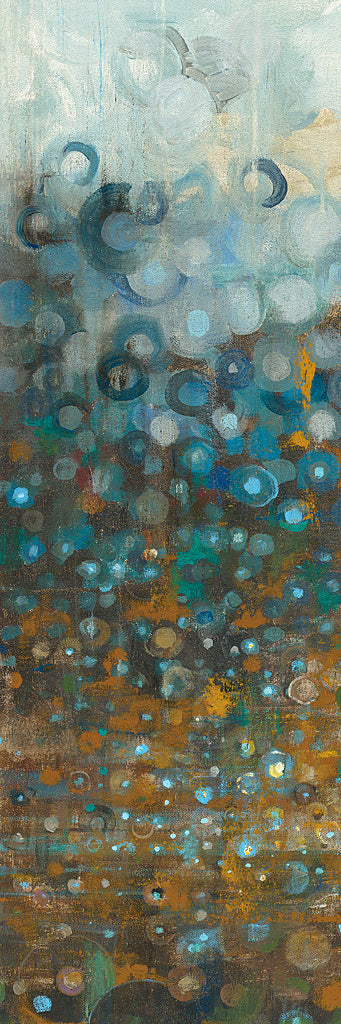 Reproduction of Blue and Bronze Dots V by Danhui Nai - Wall Decor Art