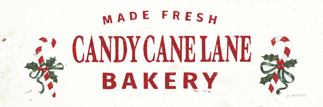 Reproduction of Christmas in the Heartland V Red Words Crop by James Wiens - Wall Decor Art