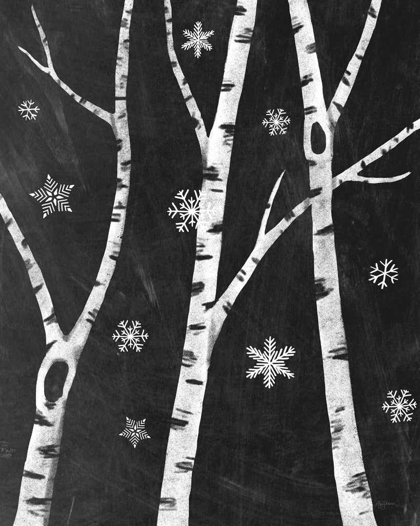 Reproduction of Snowy Birches III by Mary Urban - Wall Decor Art
