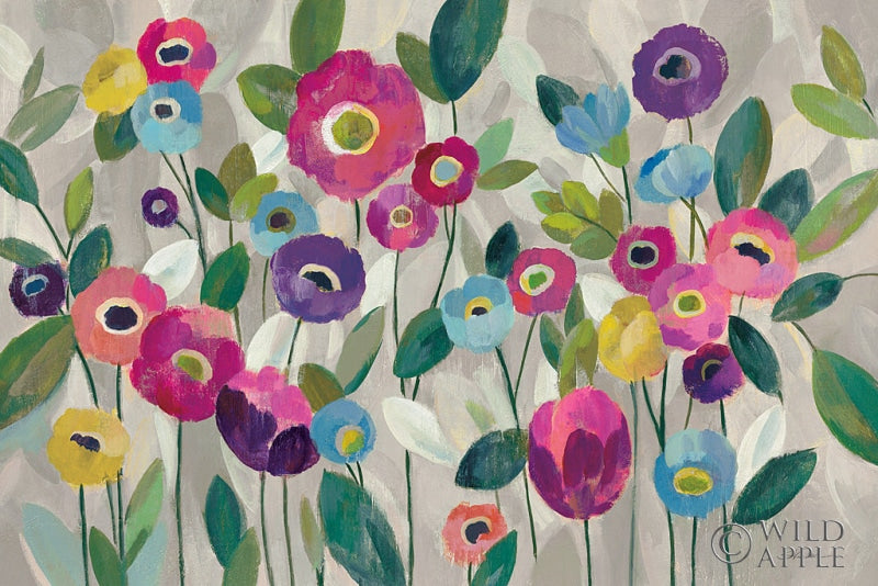 Reproduction of Fairy Tale Flowers V Pink by Silvia Vassileva - Wall Decor Art