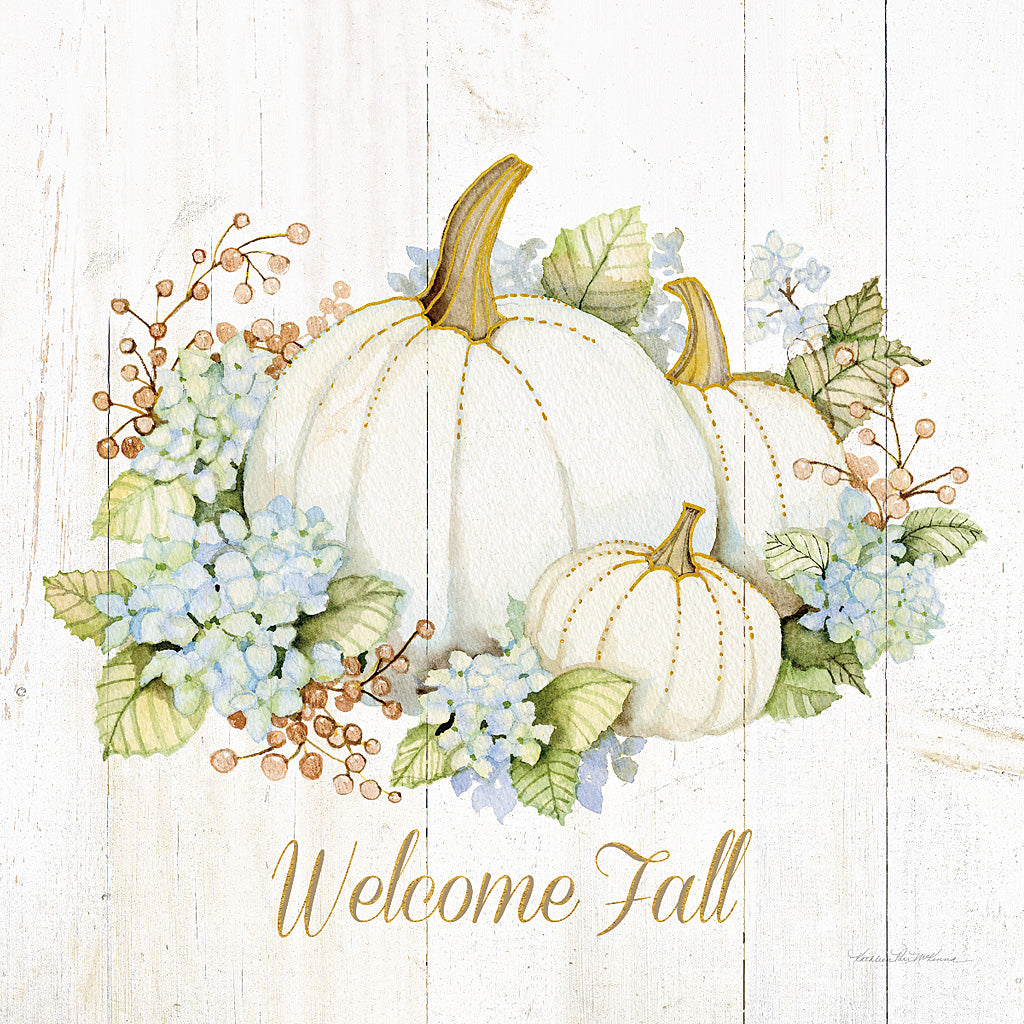 Reproduction of Autumn Elegance I Gold Welcome Fall by Kathleen Parr McKenna - Wall Decor Art