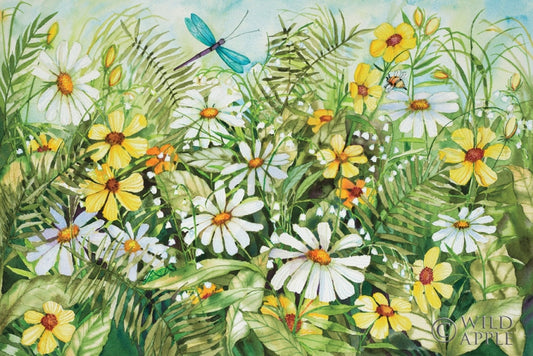 Reproduction of Dragonfly Garden by Kathleen Parr McKenna - Wall Decor Art