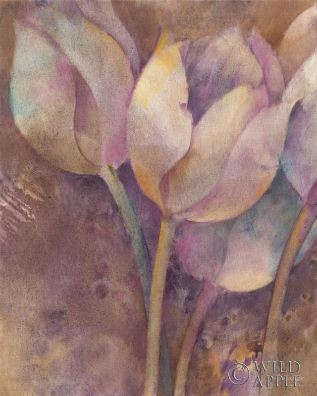 Reproduction of Moonlit Tulips I by Albena Hristova - Wall Decor Art