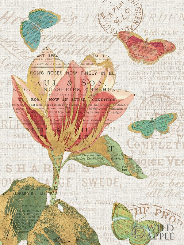 Reproduction of Bookshelf Botanical XI by Katie Pertiet - Wall Decor Art