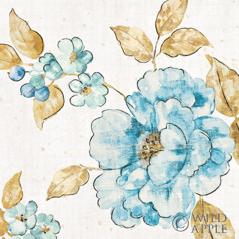 Reproduction of Blue Blossom III by Pela - Wall Decor Art