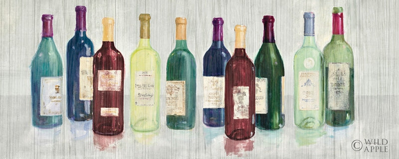 Reproduction of Keeping Good Company on Wood Red Wine by Avery Tillmon - Wall Decor Art
