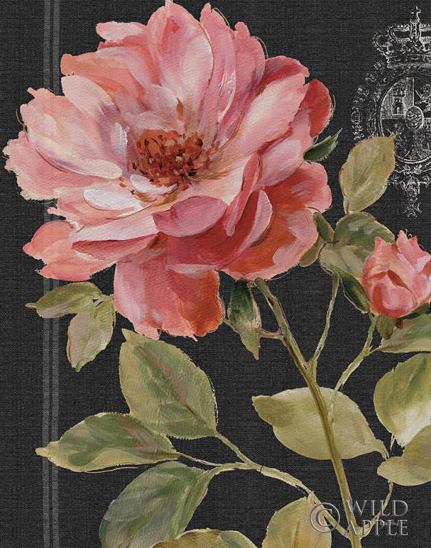 Reproduction of Harmonious Rose Black by Lisa Audit - Wall Decor Art
