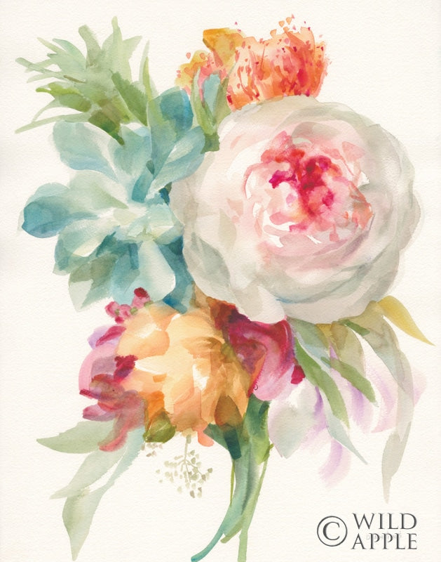 Reproduction of Garden Bouquet I Crop by Danhui Nai - Wall Decor Art