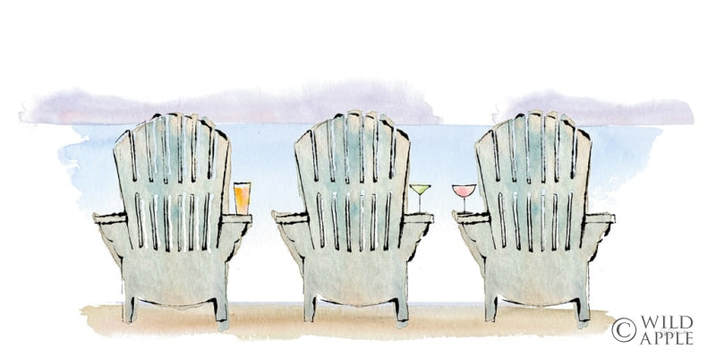 Reproduction of Girlfriends Cabin VII No Words by Sue Schlabach - Wall Decor Art