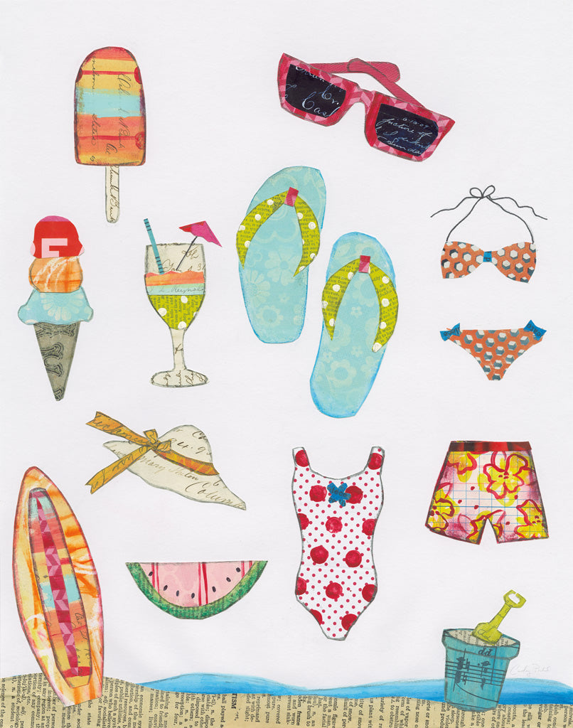 Reproduction of At the Beach II by Courtney Prahl - Wall Decor Art