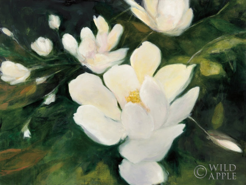 Reproduction of Magnolia Blooms by Julia Purinton - Wall Decor Art
