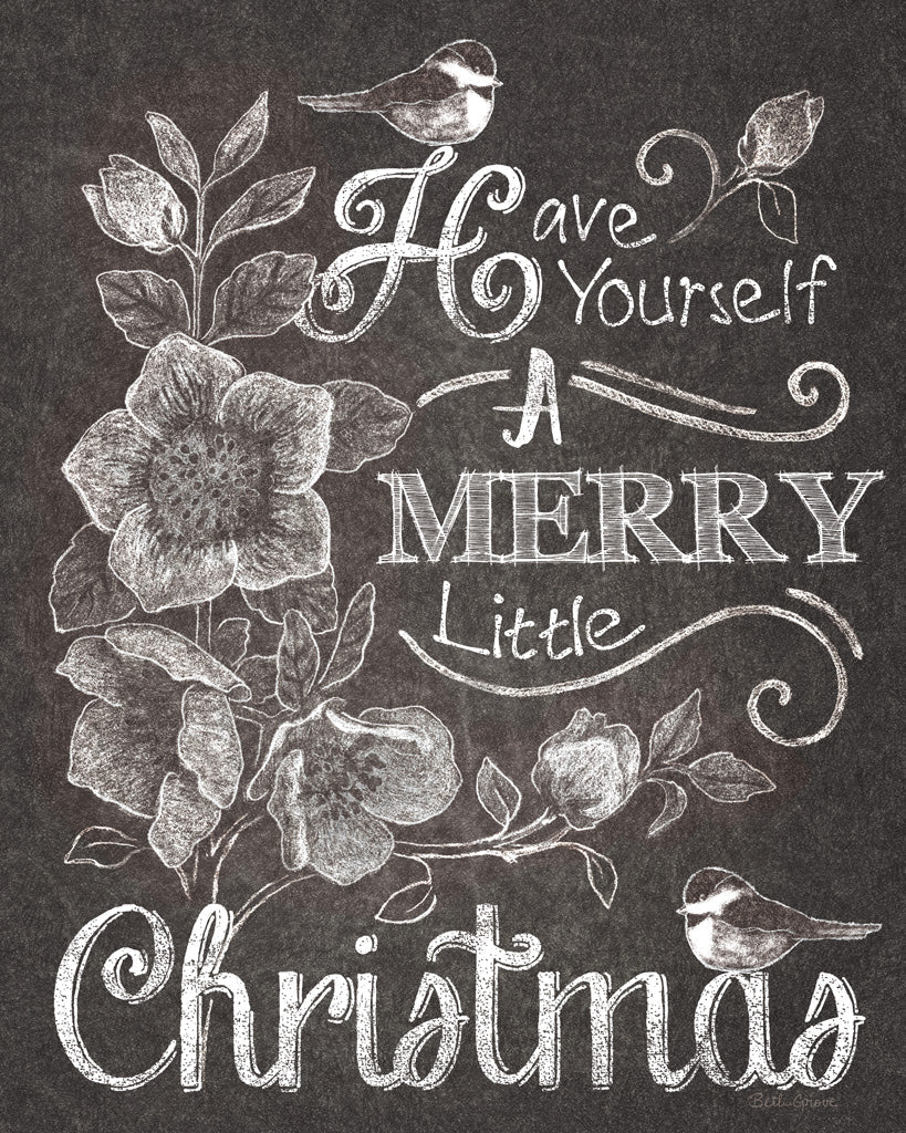 Reproduction of Chalkboard Christmas Sayings II by Beth Grove - Wall Decor Art
