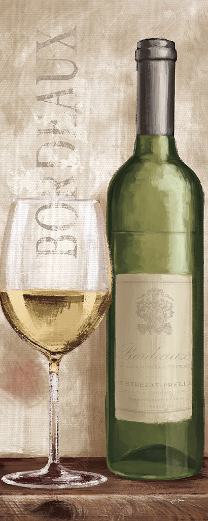 Reproduction of Wine in Paris V White Wine by Janelle Penner - Wall Decor Art