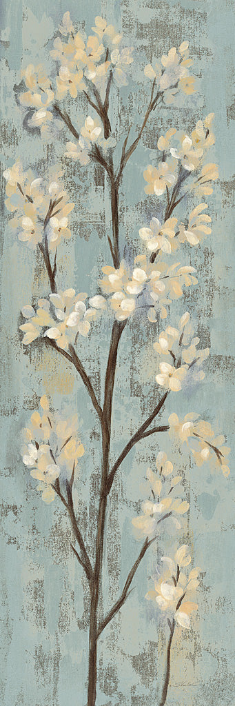 Reproduction of Almond Branch I on Light Blue by Silvia Vassileva - Wall Decor Art