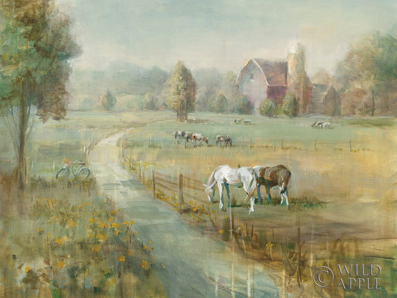 Reproduction of Tranquil Farm by Danhui Nai - Wall Decor Art