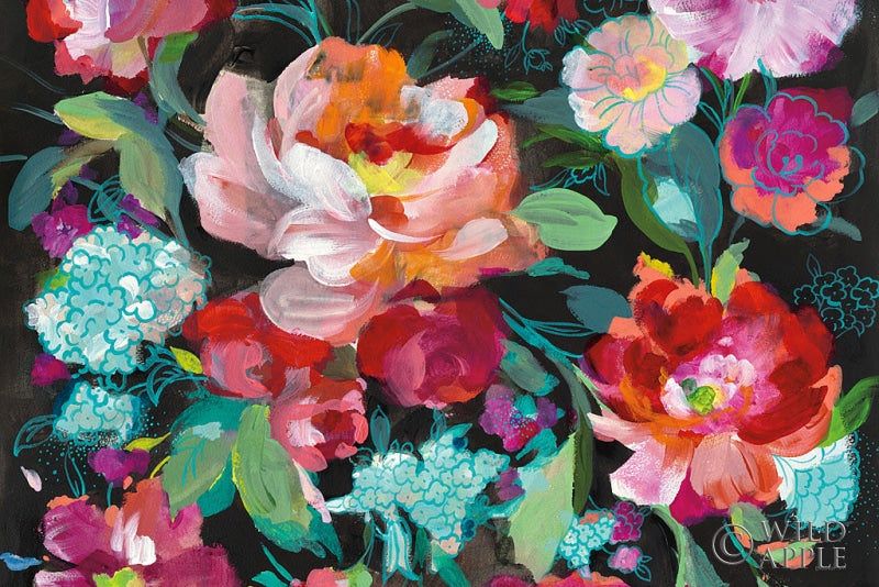 Reproduction of Bright Floral Medley Crop by Danhui Nai - Wall Decor Art