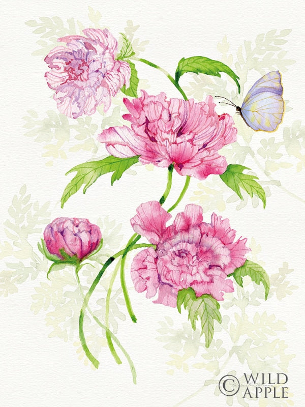 Reproduction of Floral Delight III Butterflies by Kathleen Parr McKenna - Wall Decor Art
