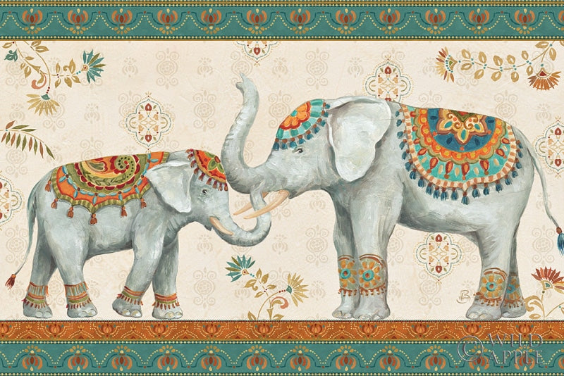 Reproduction of Elephant Walk I by Daphne Brissonnet - Wall Decor Art