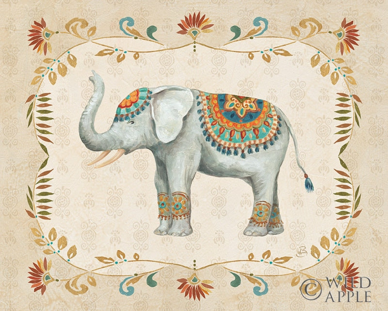 Reproduction of Elephant Walk III by Daphne Brissonnet - Wall Decor Art