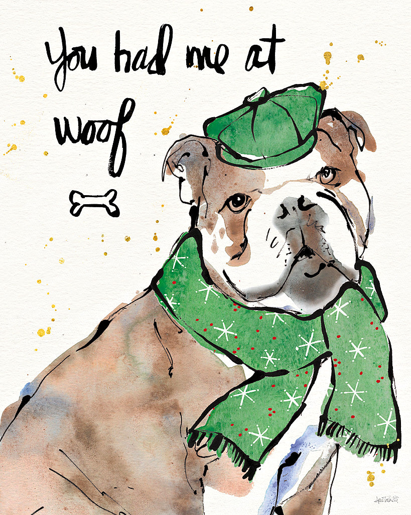 Reproduction of Strike a Paws I Christmas by Anne Tavoletti - Wall Decor Art