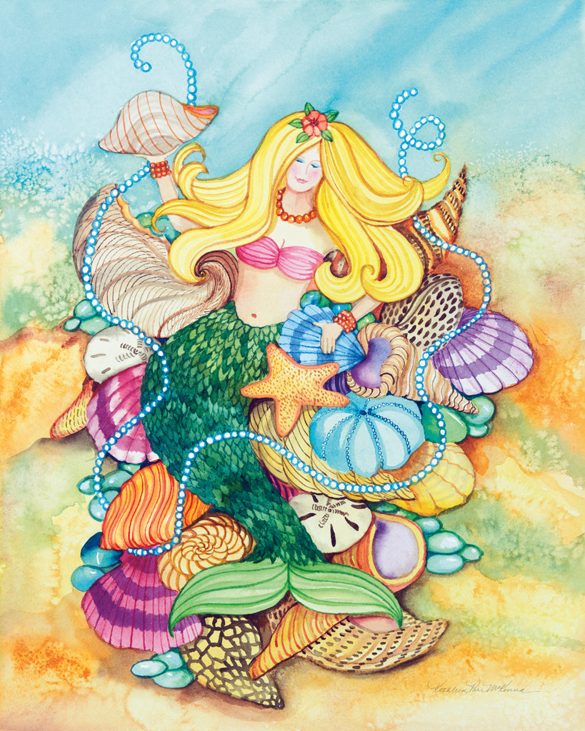 Reproduction of Mermaid by Kathleen Parr McKenna - Wall Decor Art