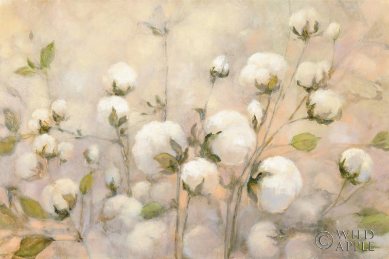Reproduction of Cotton Field by Julia Purinton - Wall Decor Art