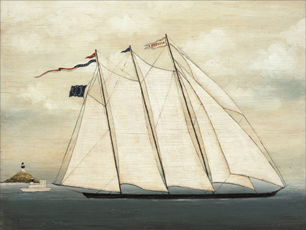 Reproduction of Tall Ship I by David Carter Brown - Wall Decor Art
