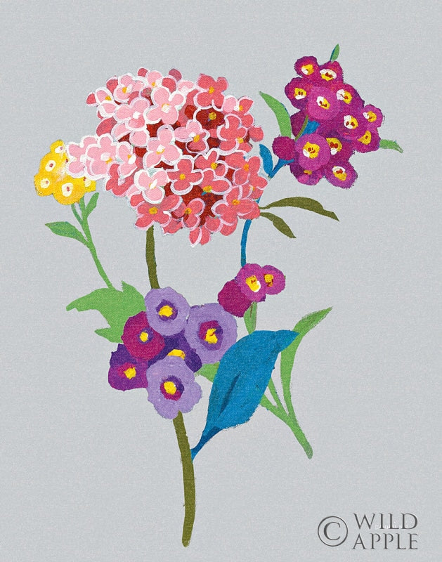 Reproduction of Alpine Bouquet III Gray by Danhui Nai - Wall Decor Art