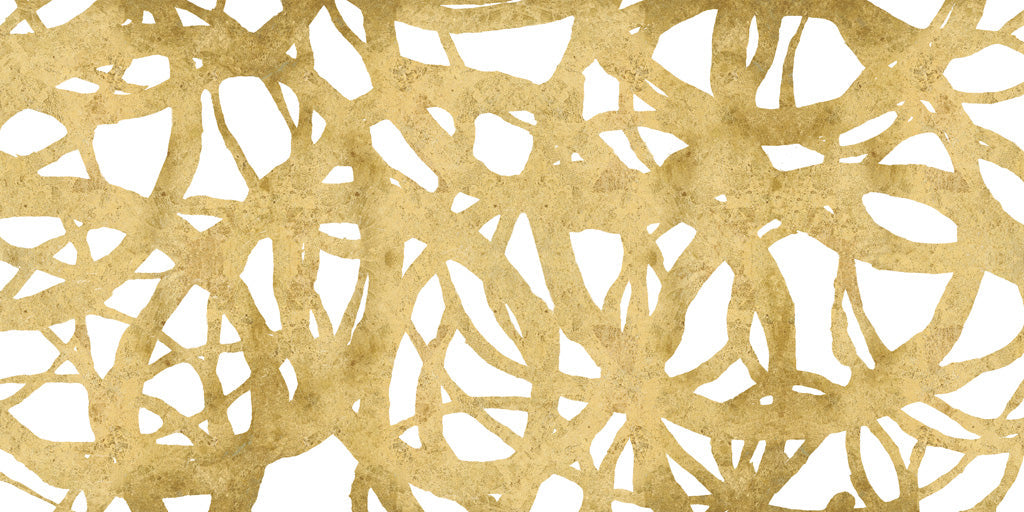 Reproduction of Endless Circles Front Gold IV by Wild Apple Portfolio - Wall Decor Art