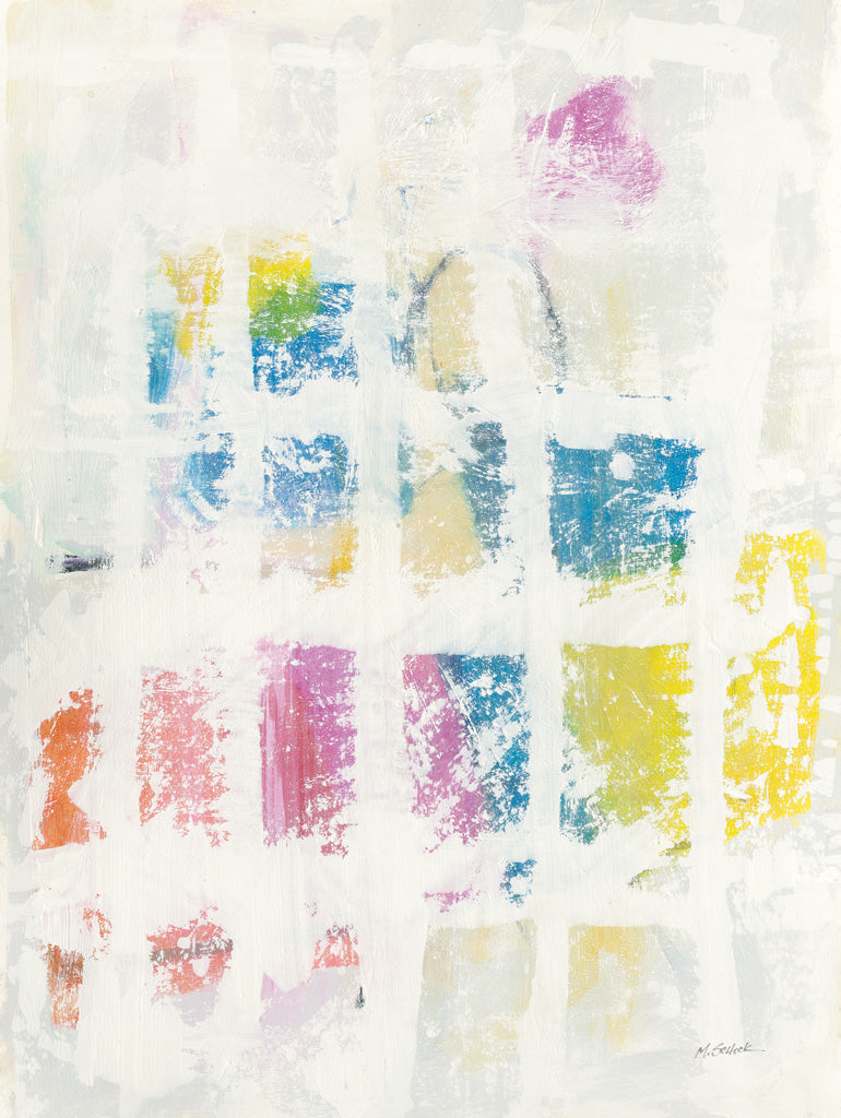 Reproduction of Bright Blocks by Mike Schick - Wall Decor Art